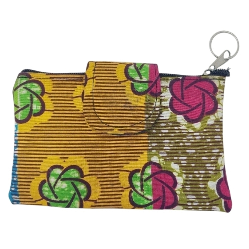Unbranded | Women's Colorful Ankara Patterned Clutch Wristlet Or Keychain (OS)